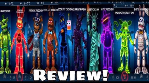 Fnaf Ar Special Delivery Reviewing All Animatronic Skins So Far