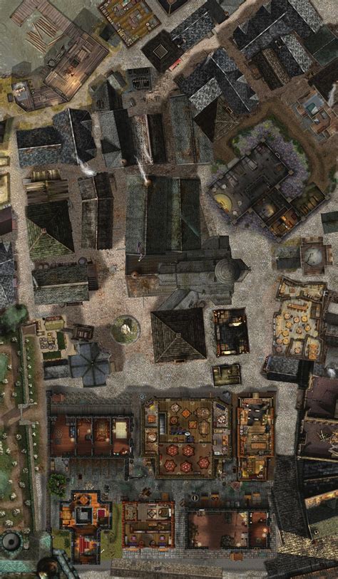 Full Table Map I Put Together From Other Battlemaps Found Online Fantasy City Map Dungeon
