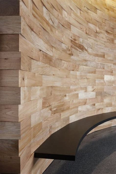 Curved Wall Inspiration Wood Feature Wall Wood Interiors Wall Design