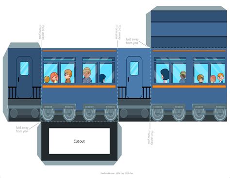 Papercraft Train Templates