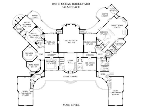 Mega Mansion Floor Plan Castle Luxury House Plans Manors Chateaux And