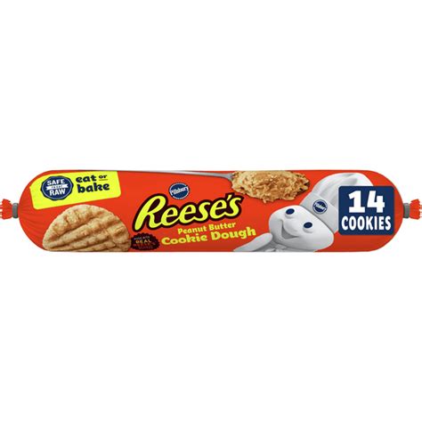 Pillsbury Ready To Bake Reeses Peanut Butter Cookies 16 Oz Bag