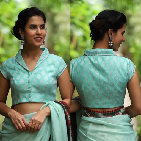 Collar Neck Blouse Designs For Indian Sarees Free Cotton Saree Blouse Designs For Stylish And