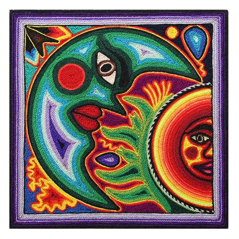 Huichol Yarn Art Collection - Huichol Yarn Painting - YP829