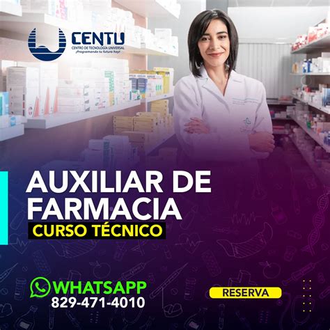 curso técnico auxiliar de farmacia centu