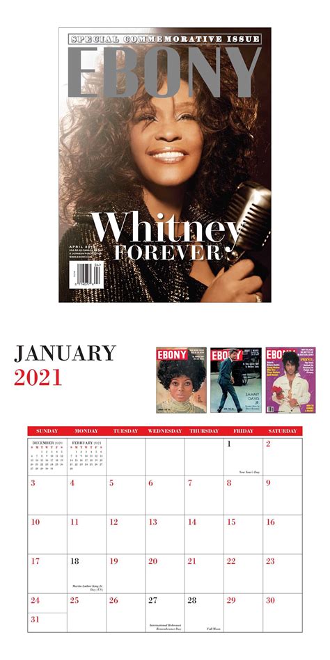 Dataday 2021 calendar three months to view at a glance beautiful views 2021. Ebony Calendar 2021 | Calendar Page