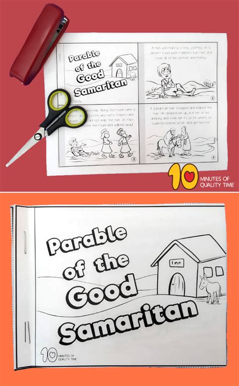 The Parable Of The Good Samaritan Mini Book 10 Minutes Of Quality Time