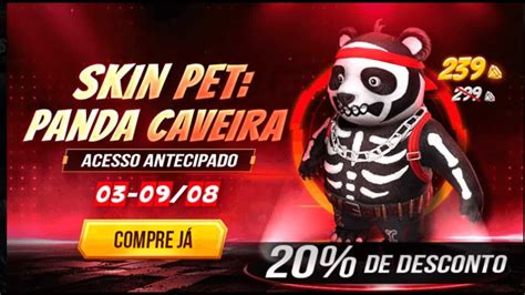 Download hd panda photos for free on unsplash. Free Fire: Skin do pet Panda Caveira está disponível nos ...