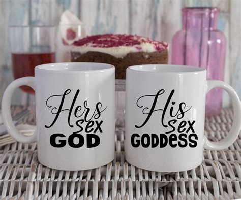 His Hers Mugs I Love Sex Couple Mug Set Valentines Etsy