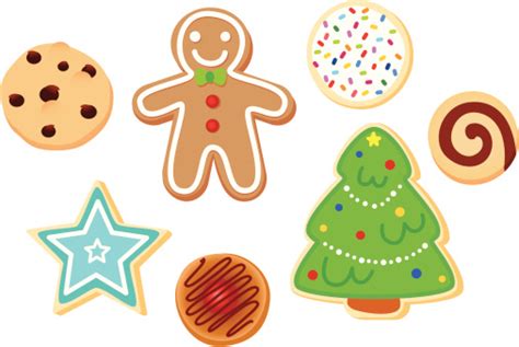 Christmas cookie man candy seamless pattern gold color line style. Christmas sugar cookie clipart clip art library 2 ...