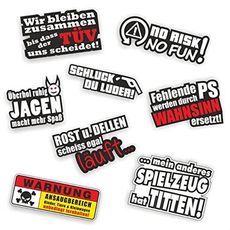 Buy Folien Zentrum 8 Sticker Set Shocker Hand Car Sticker Jdm Tuning