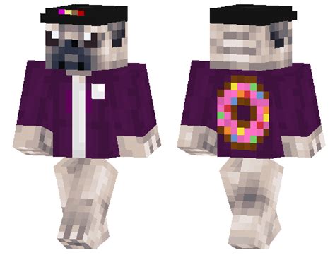 Pug With A Hat Minecraft Pe Skins