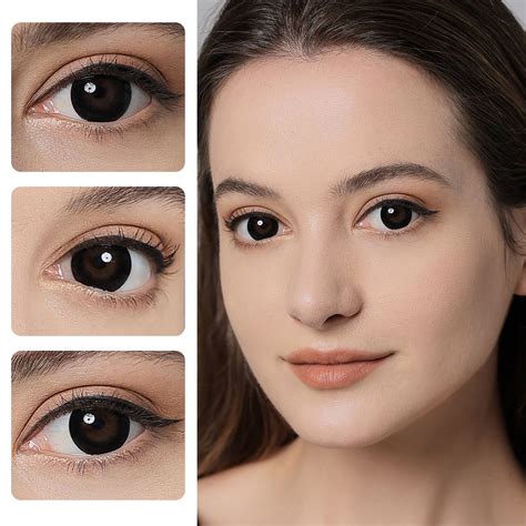 Supersize Black Yearly Colored Contact Lenses