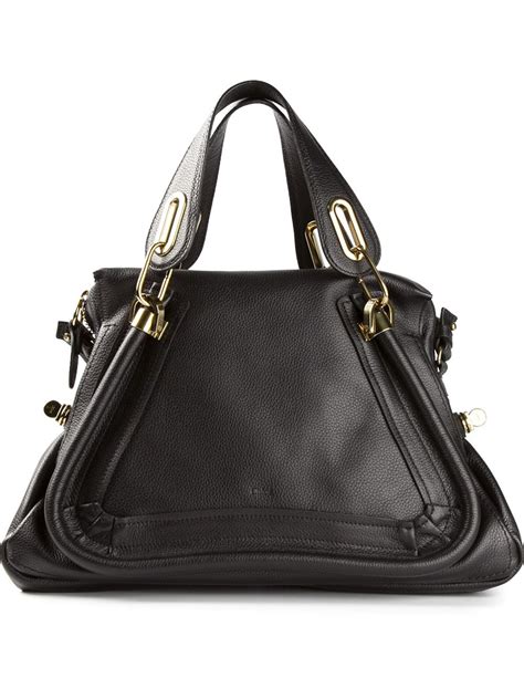Chloé Medium Paraty Shoulder Bag In Black Lyst