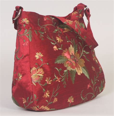 shoulder purse bag red embroidered silk etsy 日本