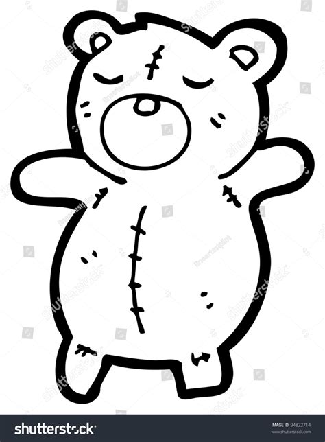 Stitched Teddy Bear Cartoon Stock Illustration 94822714 Shutterstock