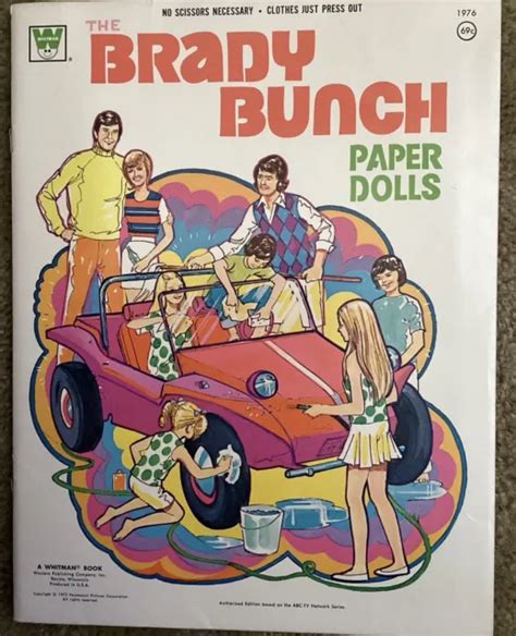 The Brady Bunch Paper Dolls 1973 Complete And Uncut 1500 Picclick