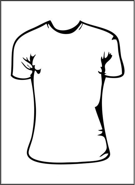 Blank T Shirt Outline Free Download On Clipartmag