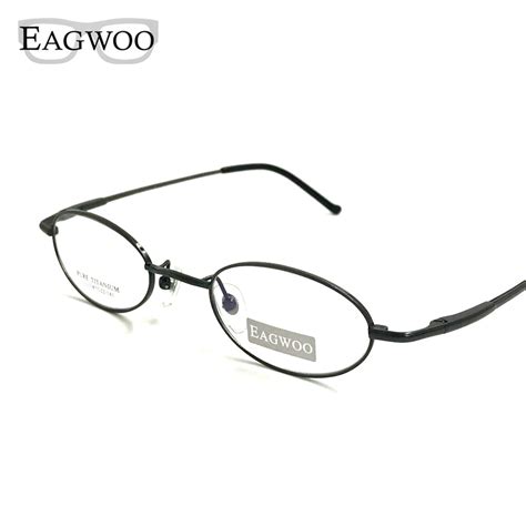 Pure Titanium Eyeglasses Small Optical Frame Suitable For High Strength Power Prescription