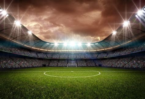 Football Stadium At Night Wallpaper