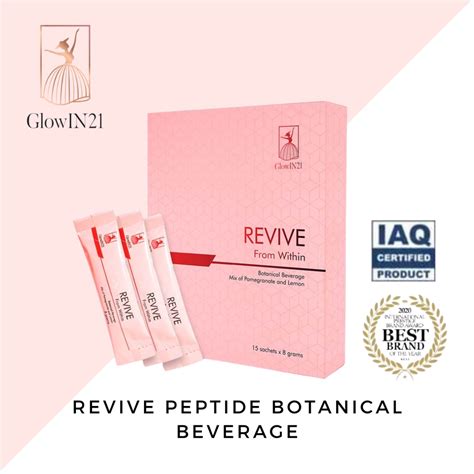 Glowin21 Revive Peptide Botanical Beverage 8g X 15sachets Shopee