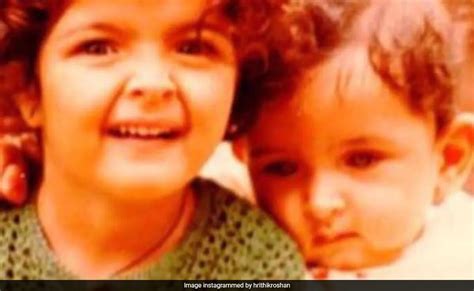 hrithik roshan and sister sunaina in a picture perfect throwback