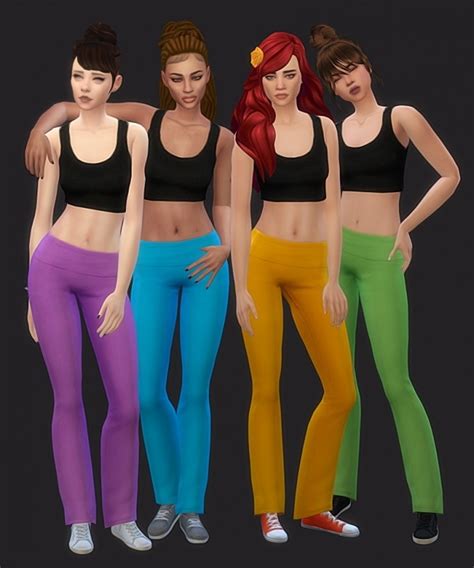 Base Game Yoga Pants Recolors Update At Maimouth Sims4 Sims 4 Updates
