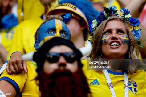 fans of sweden are seen during the 2018 fifa world cup russia quarter news photo getty images