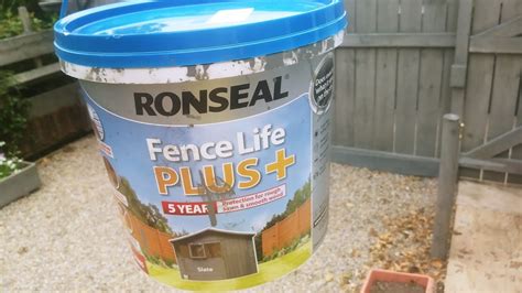 Ronseal Fence Life Plus Slate Grey Fence Paint After Only One Coat