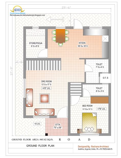 See why a 1500 square foot home is the ideal amount of square footage for your house. Duplex House Plan and Elevation - 1770 Sq. Ft. | Indian ...