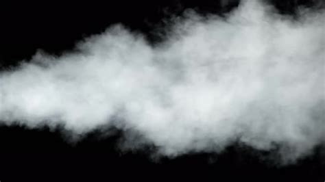 Water Vapor White Jet Of Vapour Steam Under Pressure On Black