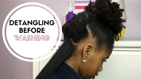 If some natural oil was present on the scalp, it would make sure less harm is caused to the scalp and itchiness is less. Natural Hair | Detangling before Washing - YouTube