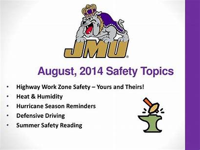 Safety Topics August Discussion Tips Presentation Ppt