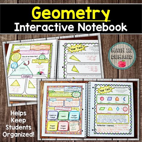 Geometry Interactive Notebook Math In Demand