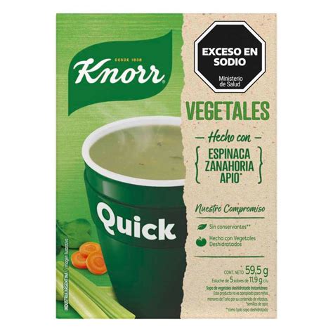 Sopa Knorr Quick Vegetales X595g