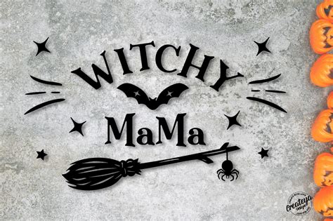Witchy Mama Quote Svg Witchy Svg Halloween Svg Witch Hat By Createya Design Thehungryjpeg
