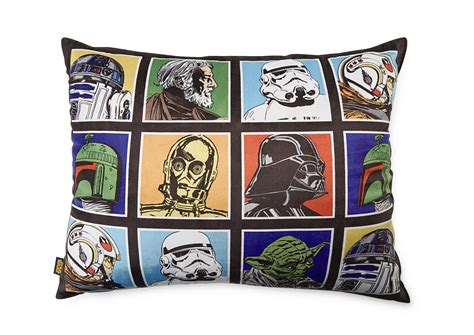 Lucas Star Wars Bed Pillow Black Star Wars Bed Cuddle Pillow Plush
