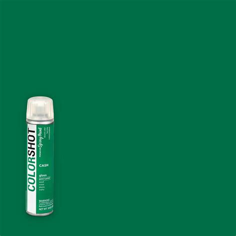 Colorshot 10oz Gloss Cash Green General Purpose Aerosol Spray Paint