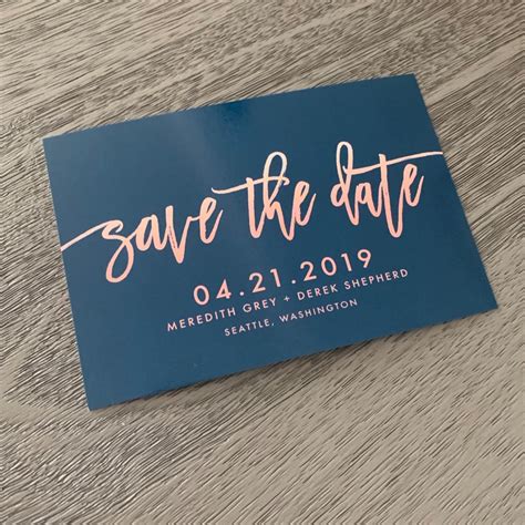 Handwritten Save The Date Magnet Card Postcard Save The Etsy