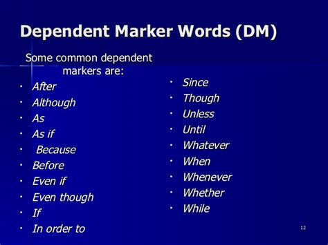 Independent and Dependent Clauses