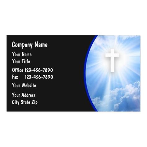 Christian Business Cards Templates Free The Best Template Example