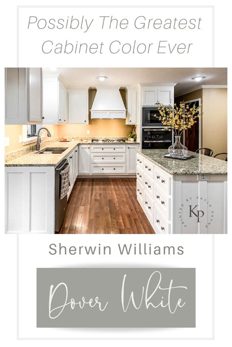 Find out which whites are best for walls, trim and cabinets! Kitchen Cabinets in Sherwin Williams Dover White | White ...