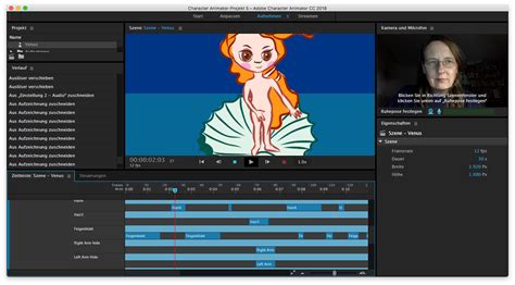 Adobe Live Venus Character Animator Project On Behance