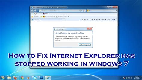 How To Fix Internet Explorer Has Stopped Working On Windows Windows Explorer Has Stopped