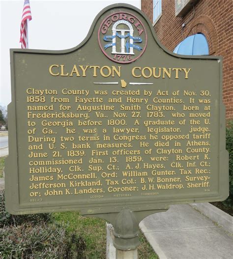 Clayton County Marker Jonesboro Georgia As Seen From Th Flickr
