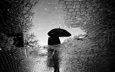 Rain Dark Umbrella Wallpaper 1920x1200 512495