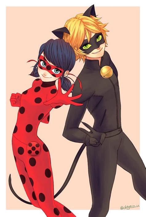 Ladybug And Cat Noir From Miraculous Ladybug And Cat Noir Miraculous