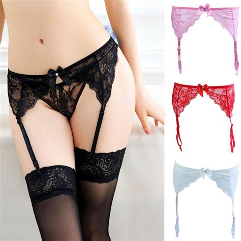 Buy Women S Sexy Lace Top Thigh Highs Stockings Garter Belt Suspender Garter At Affordable