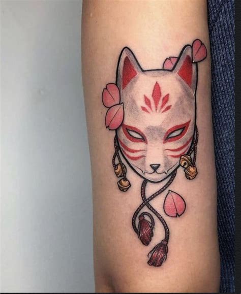 Pin By Natalia On Goals In 2020 Kitsune Mask Pink Tattoo Slayer Tattoo