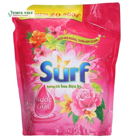 Surf Detergent Liquid Pouch 38kg Magic Flower Wholesale Exporter